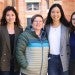 Bilyana Tzolova, Rachael Alfant, Shelly Harvey, Jaihee Choi, and Sara Edelman-Munoz posing for photograph on Rice University campus.